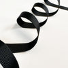 15mm Recycled Grosgrain Ribbon - Black (50m reel)